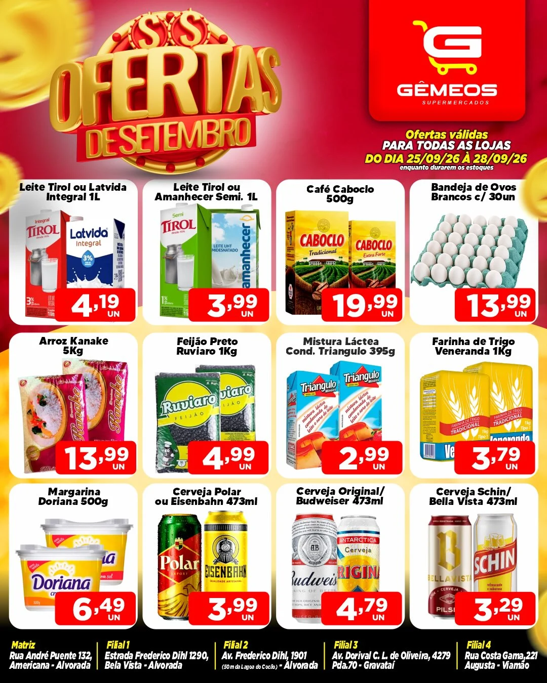 Ofertas Gemeos supermercado – 28/09/2026