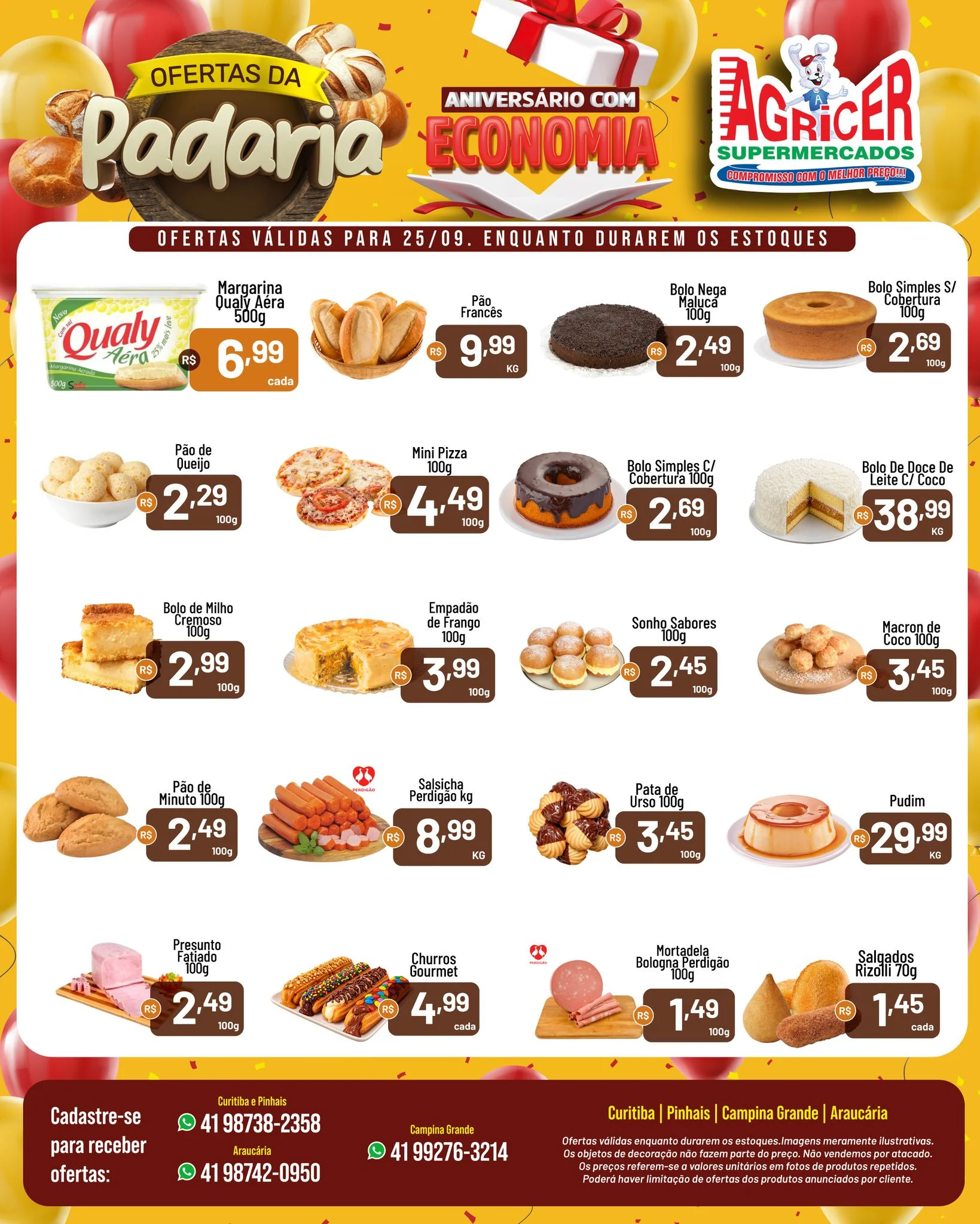 Ofertas Agricer Supermercados – 25/09/2026