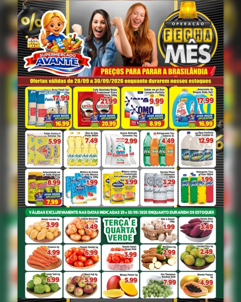 Ofertas Supermercado Avante 💙 – 30/09/2026