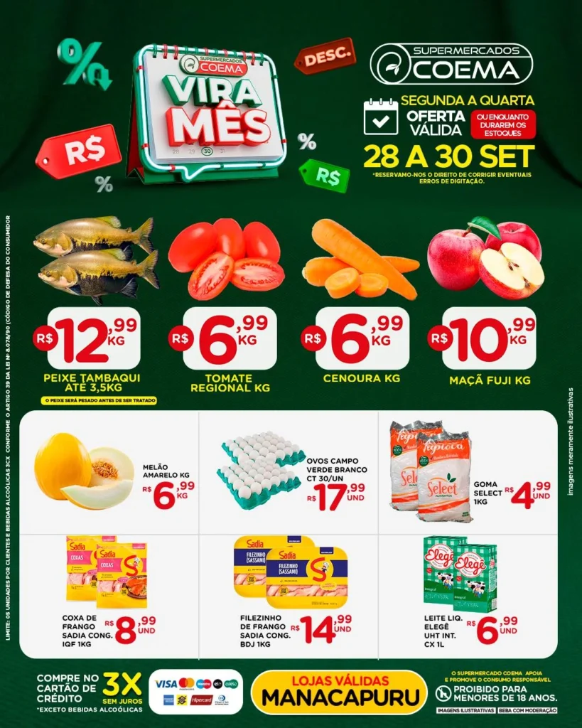 Ofertas Coema | Manaus e Manacapuru – 30/09/2026