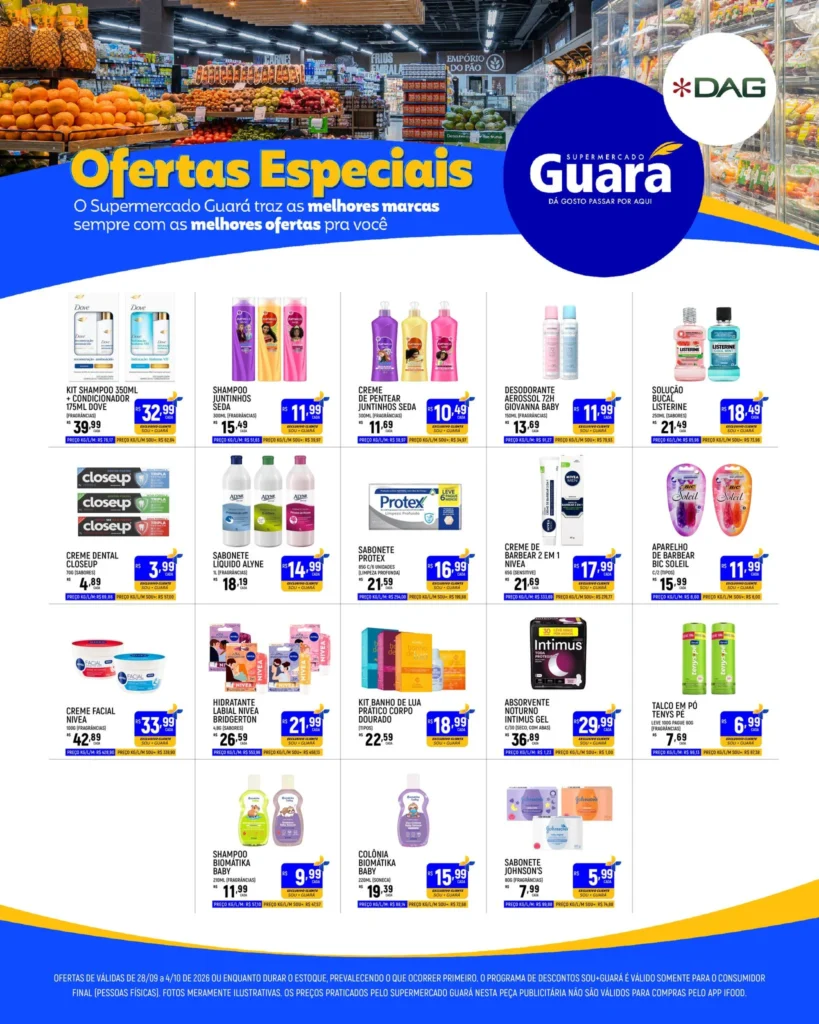 Ofertas Supermercado Guará – 04/10/2026