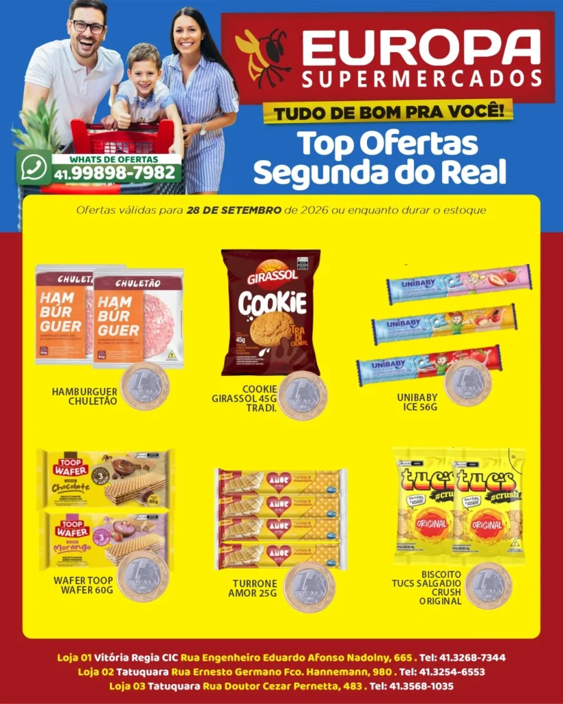 Ofertas Europa Supermercados – 28/09/2026