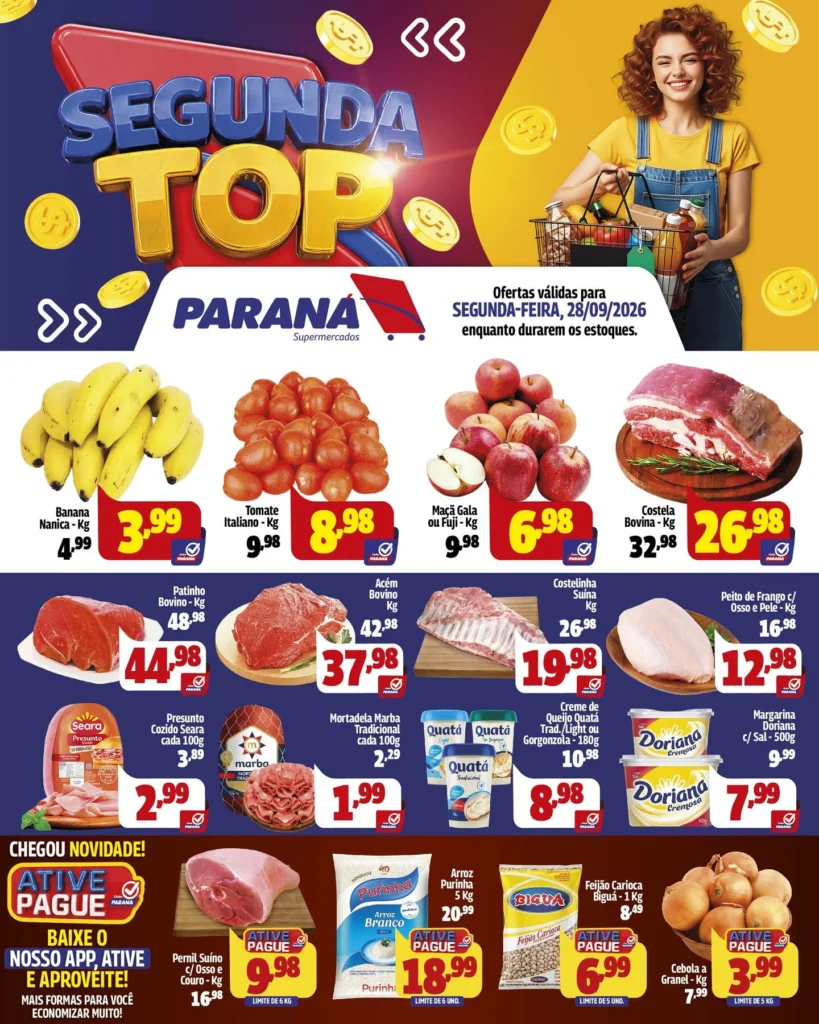 Ofertas Paraná Supermercados – 28/09/2026