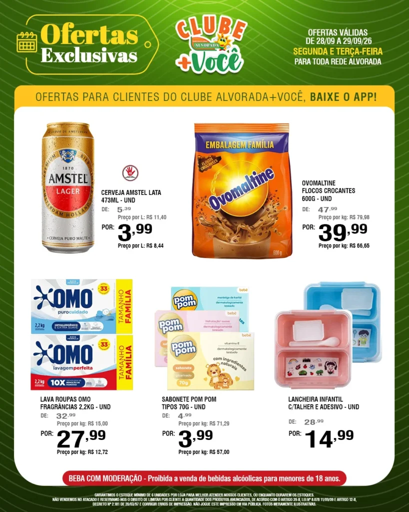 Ofertas Supermercados Alvorada – 29/09/2026