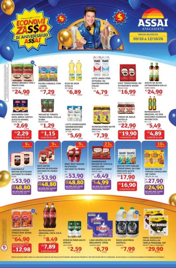 Ofertas Assaí Atacadista ofertas até 12/10/2026.