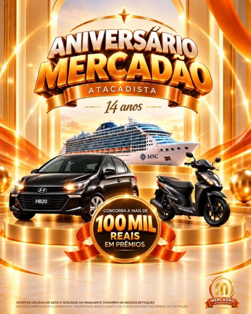 Ofertas Mercadão Atacadista até 12/10/2026.