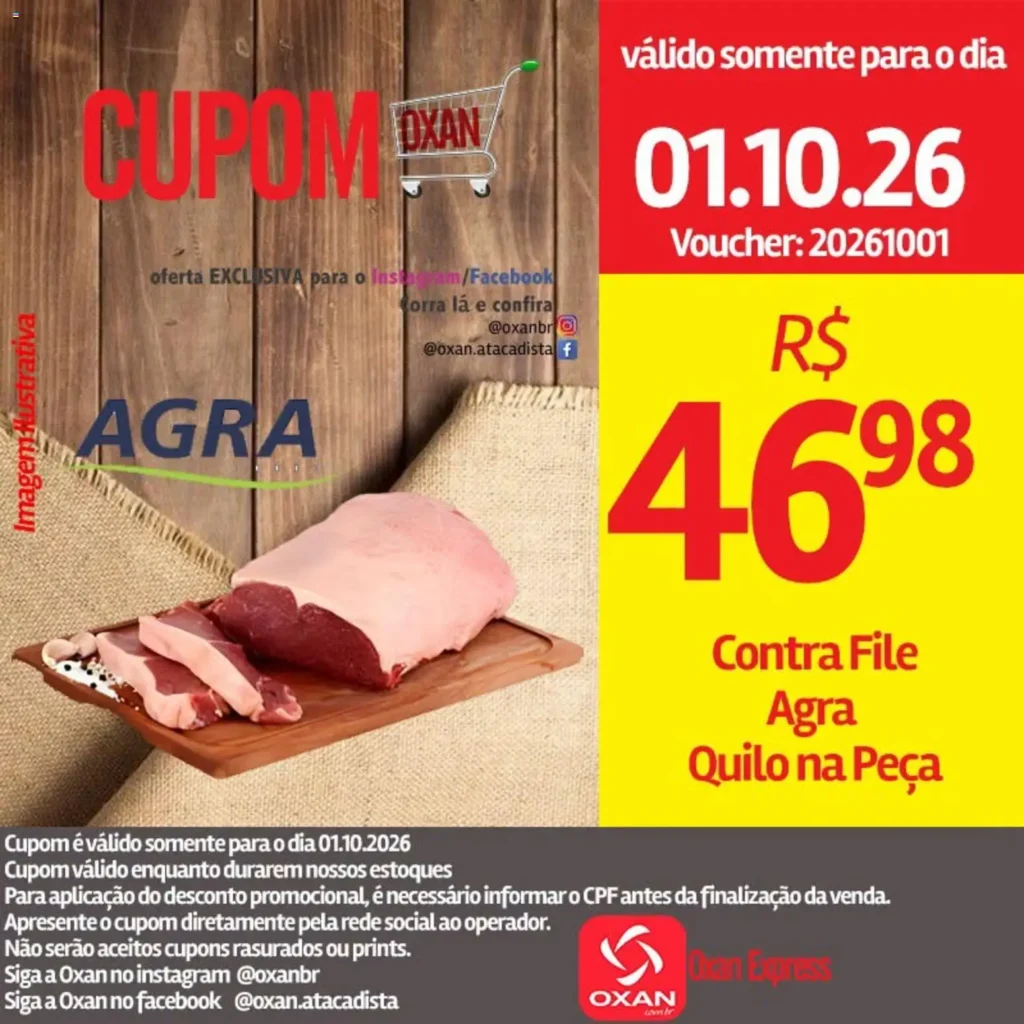 Ofertas Oxan Atacadista até 01/10/2026.