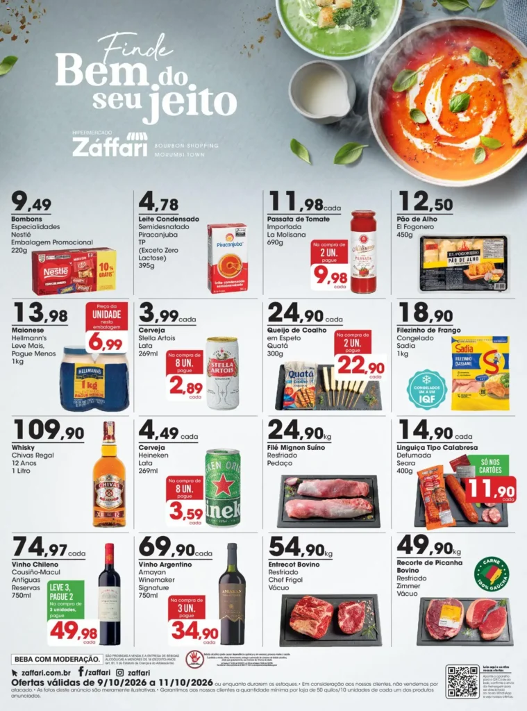 Ofertas Zaffari até 11/10/2026.
