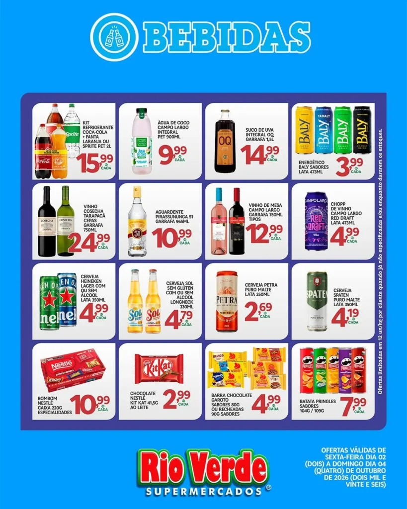 Ofertas Rio Verde Supermercados – 04/10/2026