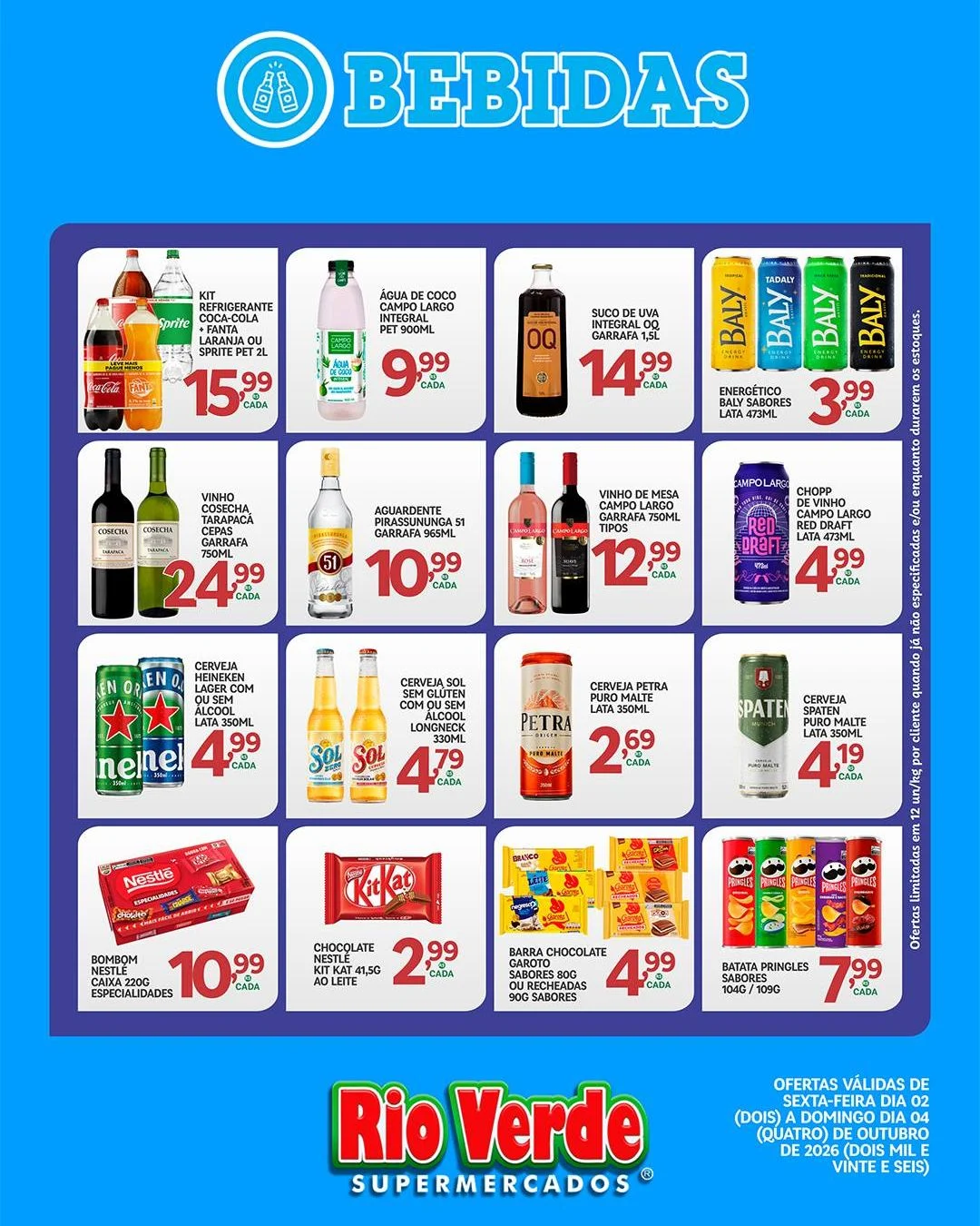 Ofertas Rio Verde Supermercados – 04/10/2026