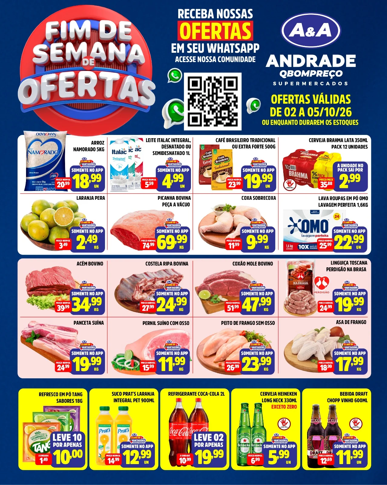 Ofertas Supermercados Andrade Qbompreço – 02/10/2026 Ofertas Supermercados Andrade Qbompreço – 02/10/2026