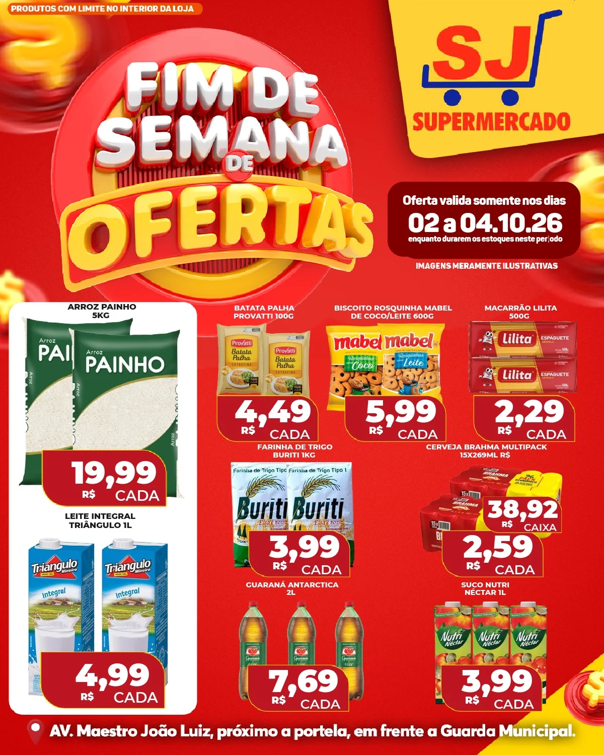Ofertas SJ Supermercado – 02/10/2026
