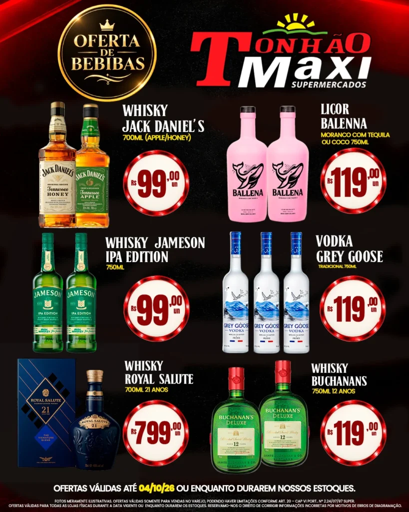 Ofertas Supermercados Tonhão Maxi – 02/10/2026