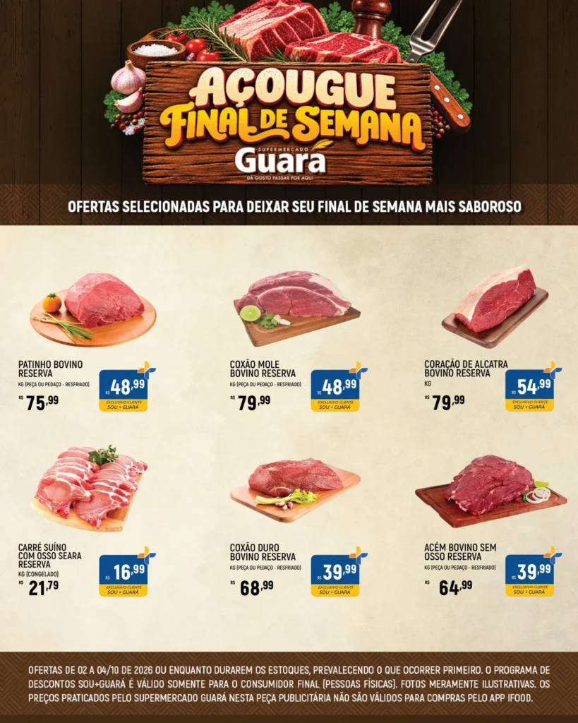 Ofertas Supermercado Guará – 04/10/2026