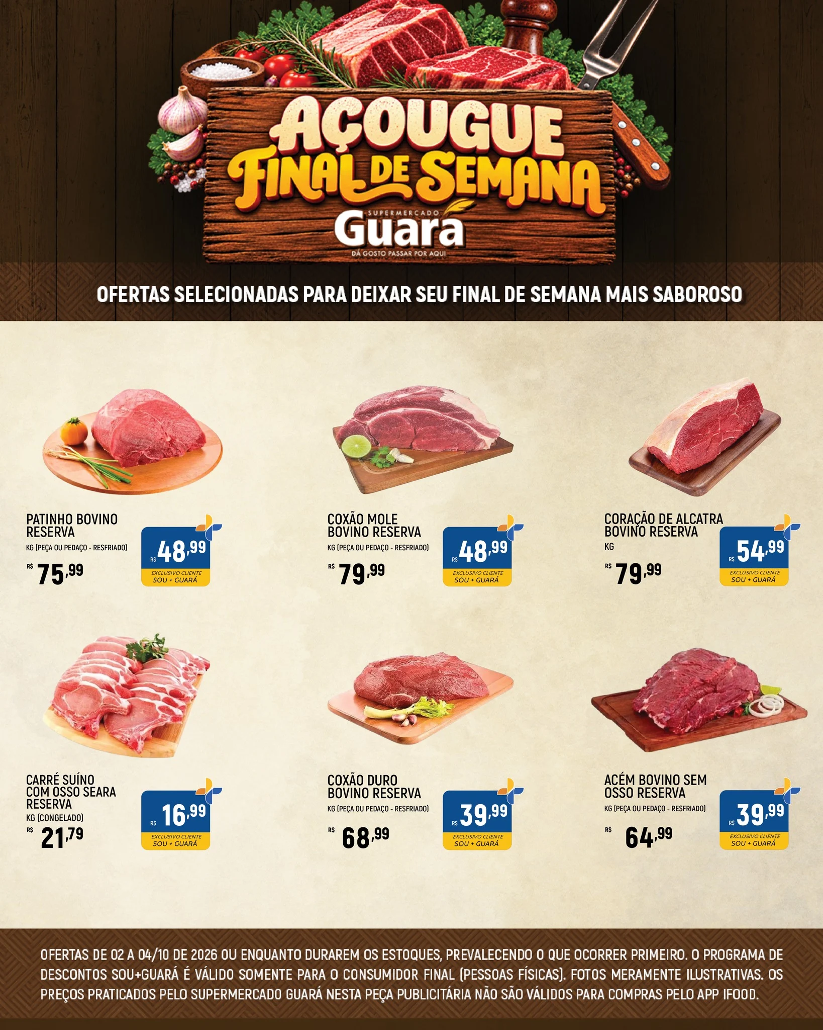 Ofertas Supermercado Guará – 04/10/2026