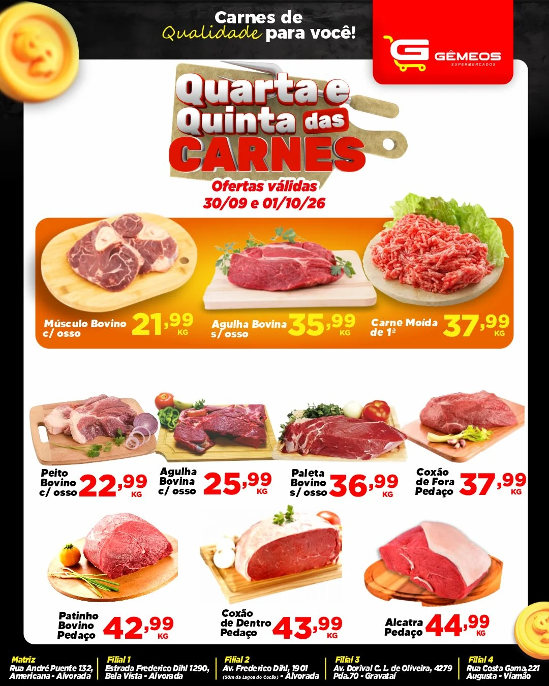 Ofertas Gemeos supermercado – 01/10/2026