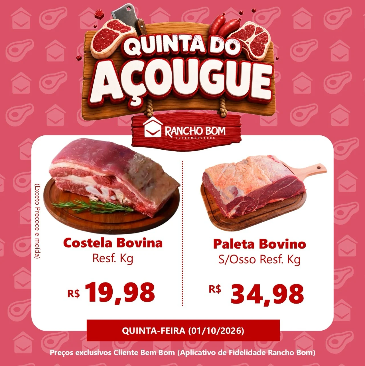 Ofertas Rancho Bom Supermercados – 01/10/2026