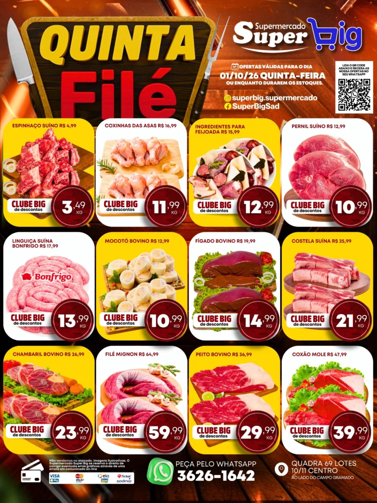 Ofertas Supermercado Super Big  🛒 – 02/10/2026