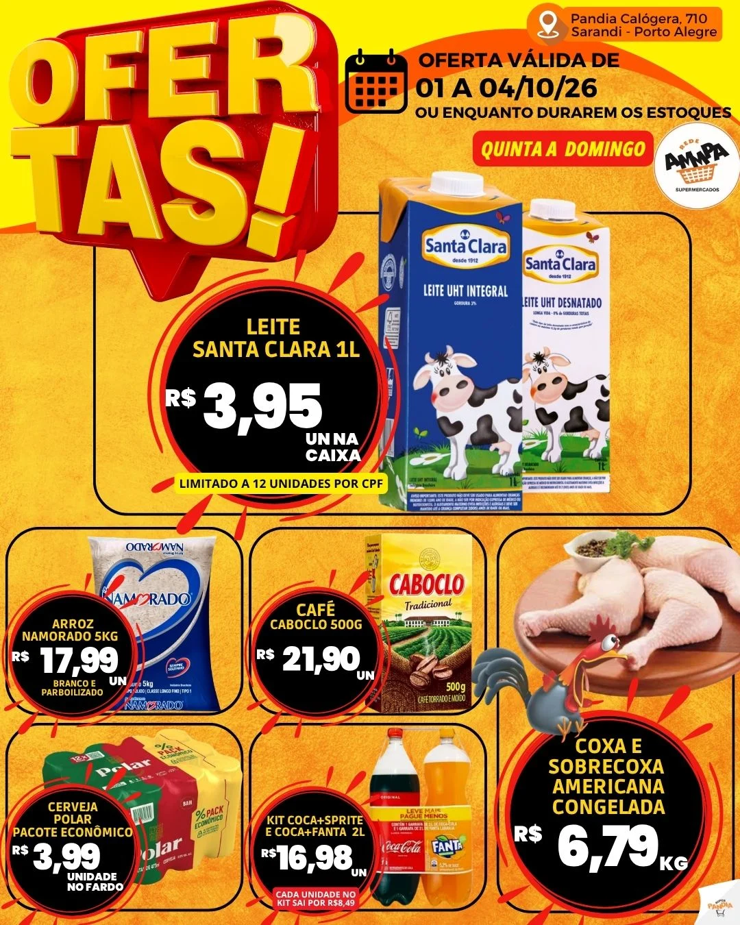 Ofertas Super Pandia | Sarandi, Porto Alegre – 04/10/2026