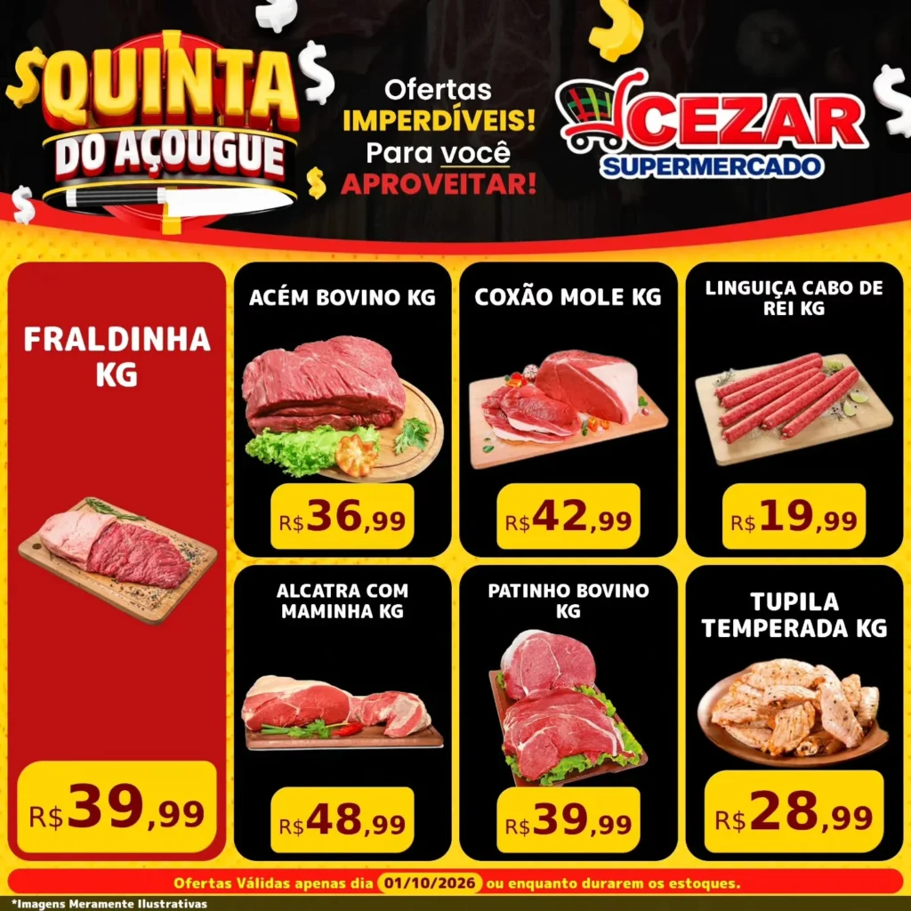 Ofertas Cezar Supermercado – 01/10/2026