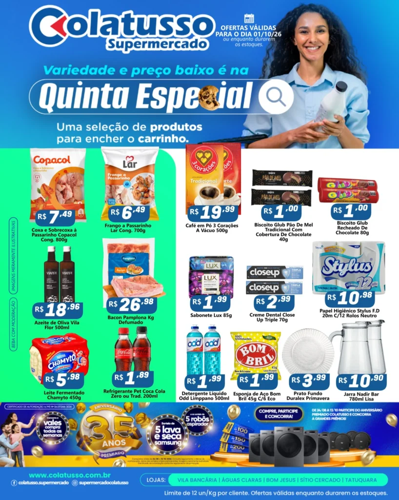 Ofertas Supermercado Colatusso – 02/10/2026