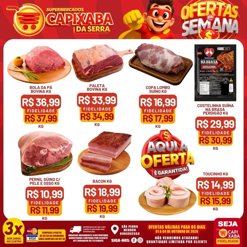 Ofertas Supermercados Capixaba da Serra – 02/10/2026