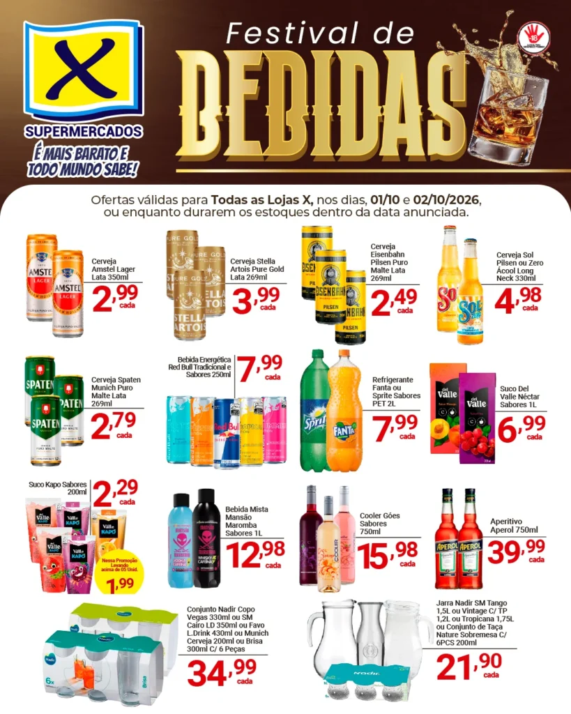 Ofertas Rede X Supermercados – 02/10/2026