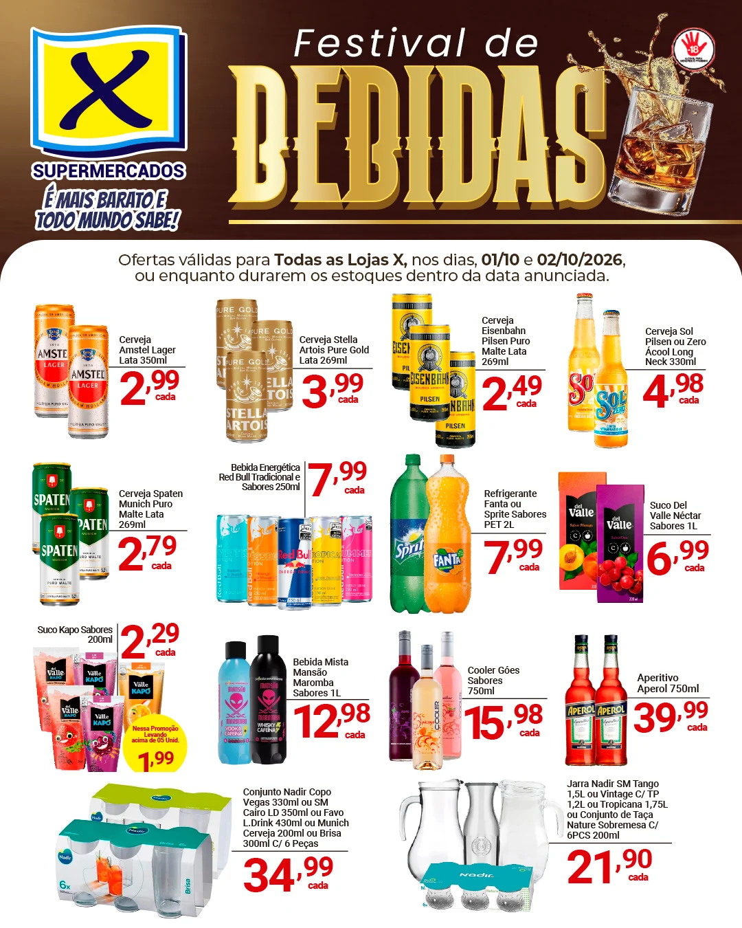 Ofertas Rede X Supermercados – 02/10/2026