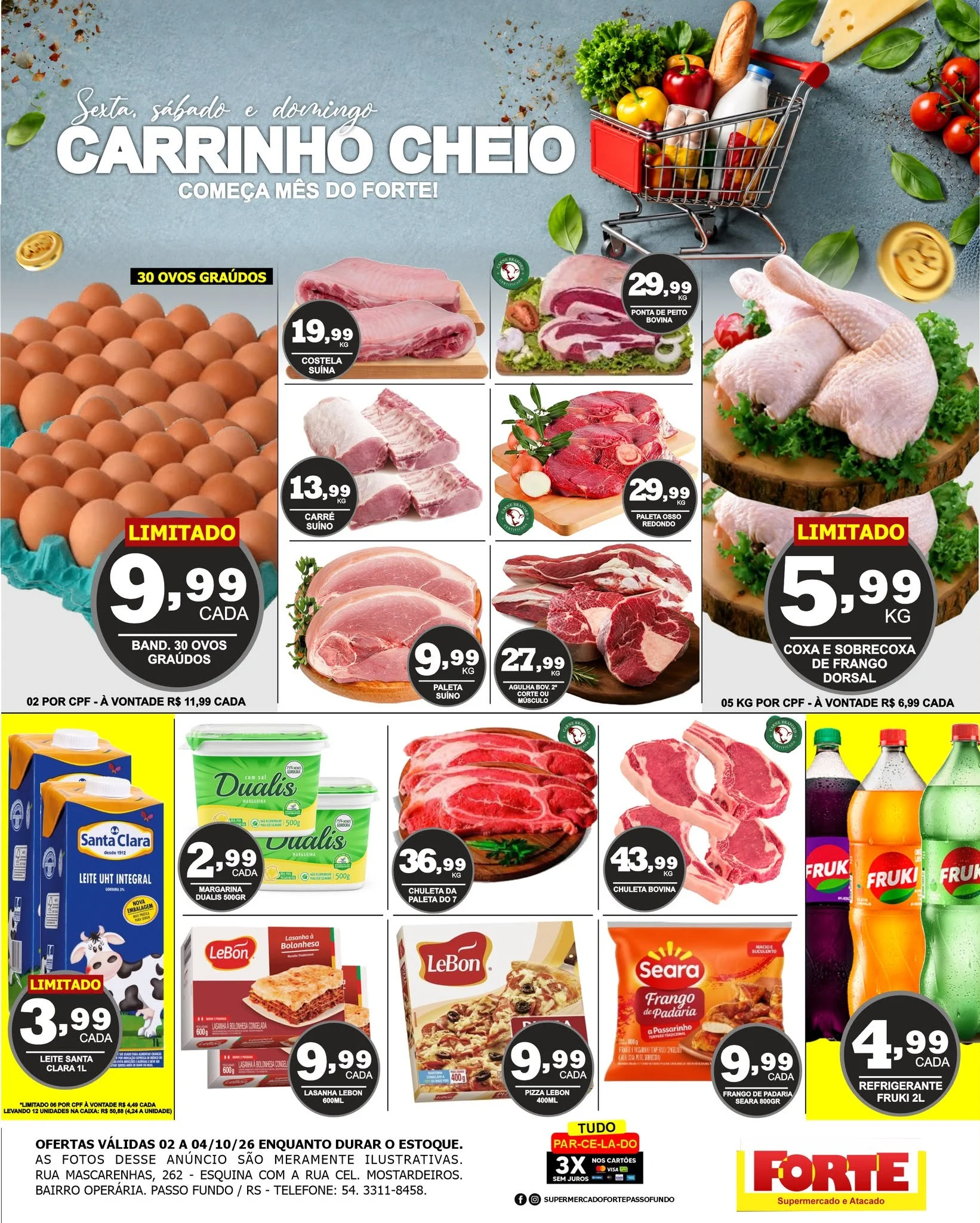Ofertas FORTE SUPERMERCADO – 04/10/2026