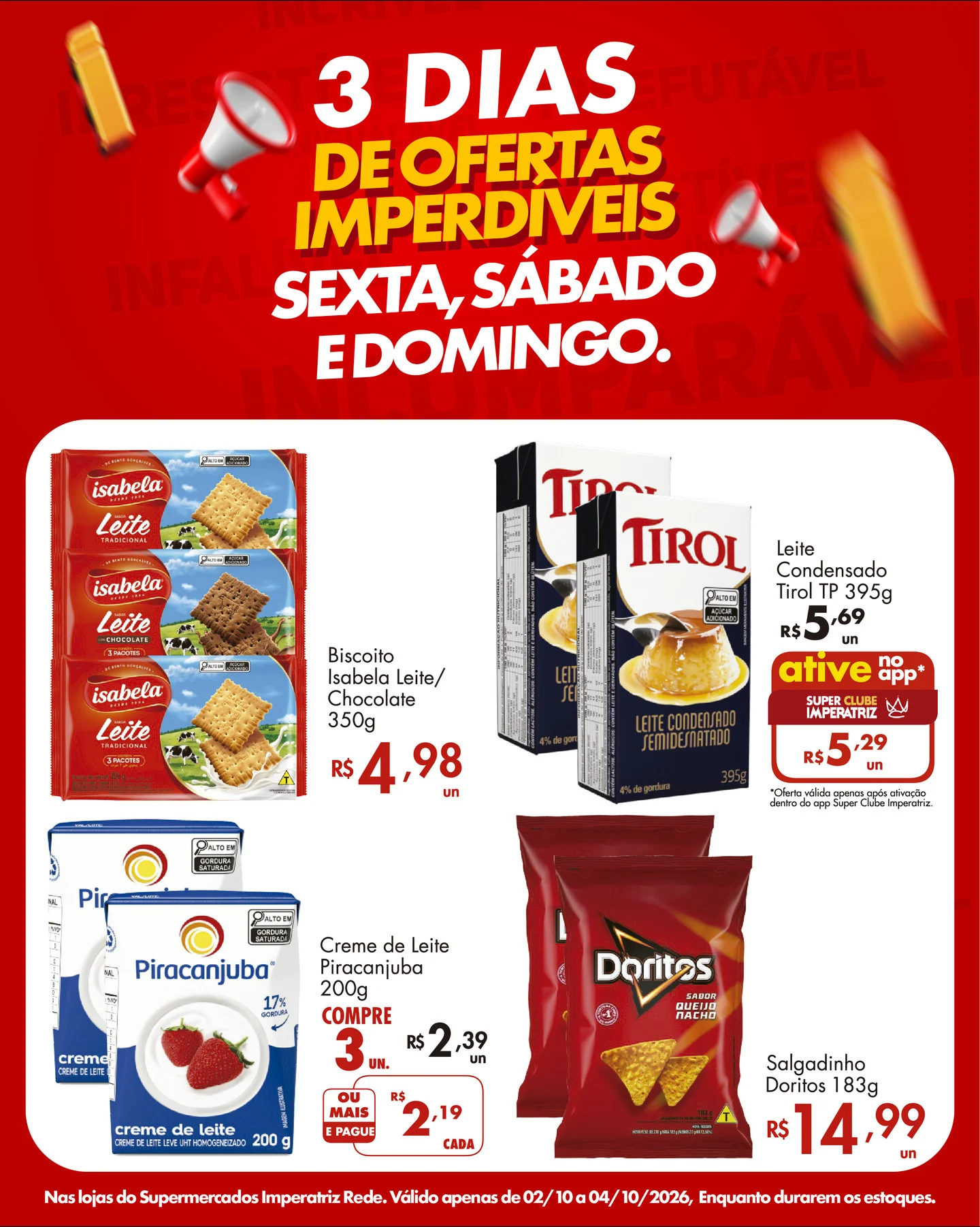 Ofertas Rede Supermercados Imperatriz