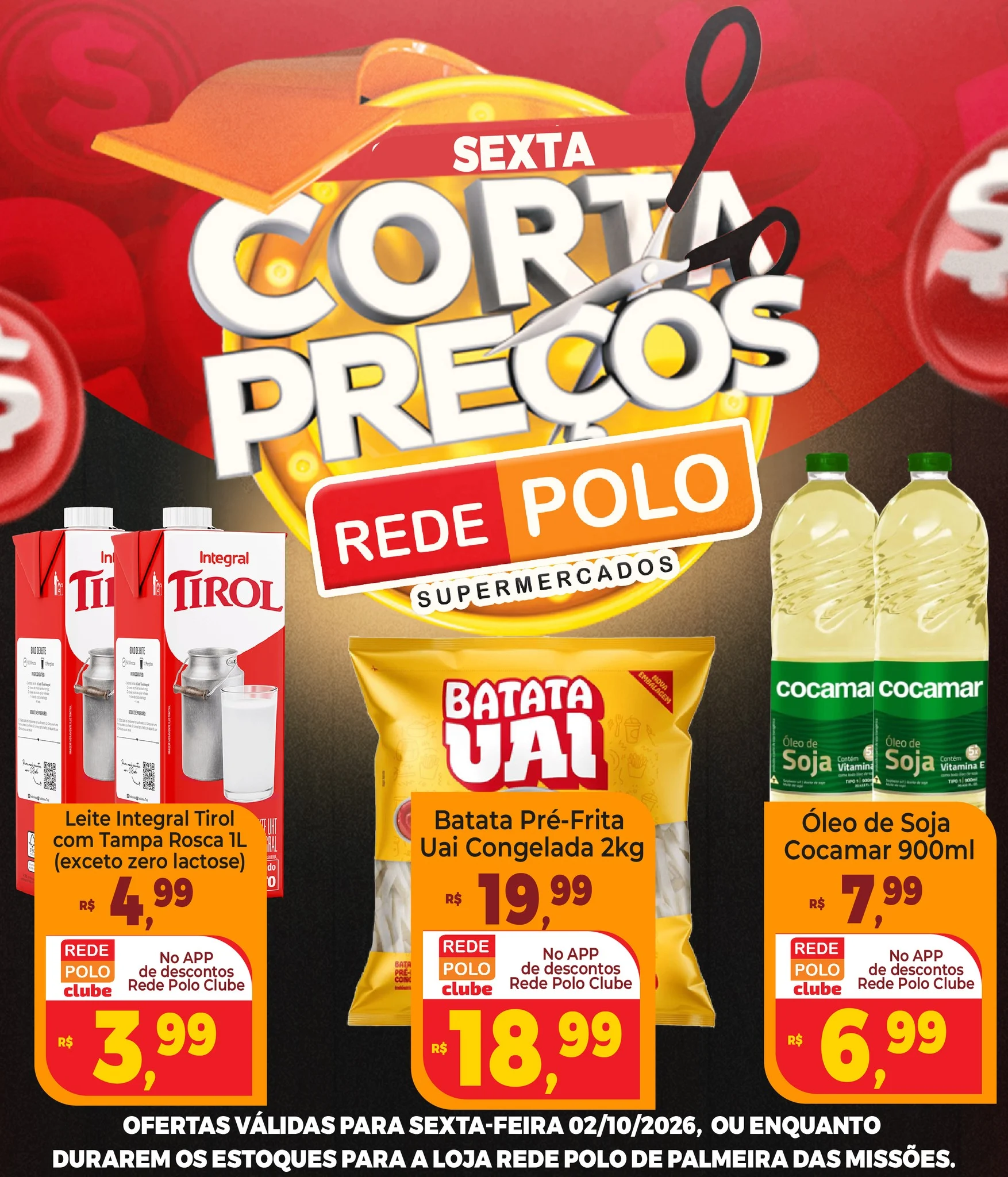 Ofertas Rede Polo Palmeira – 02/10/2026
