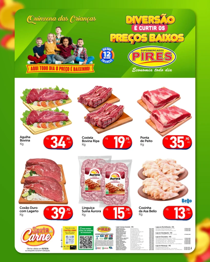 Ofertas Supermercados Pires – 02/10/2026