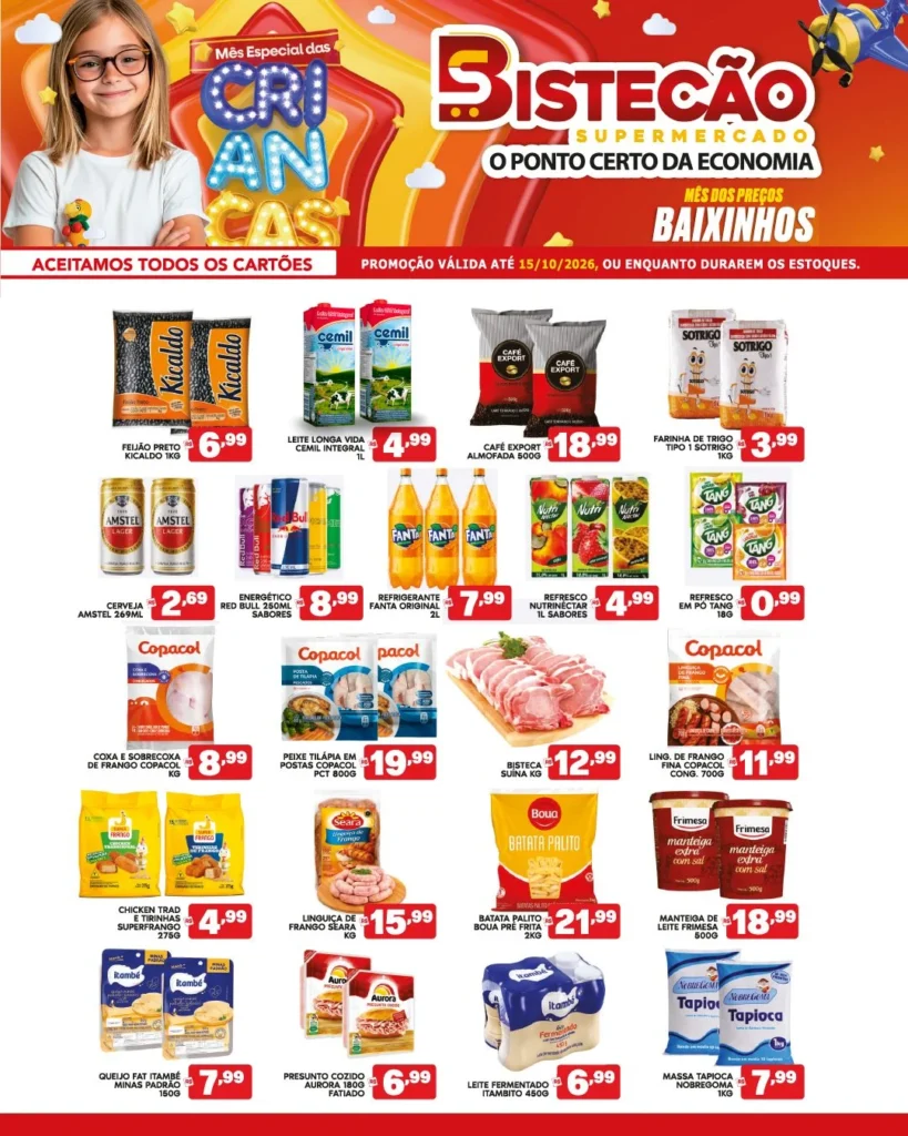 Ofertas Bistecão Supermercado – 02/10/2026
