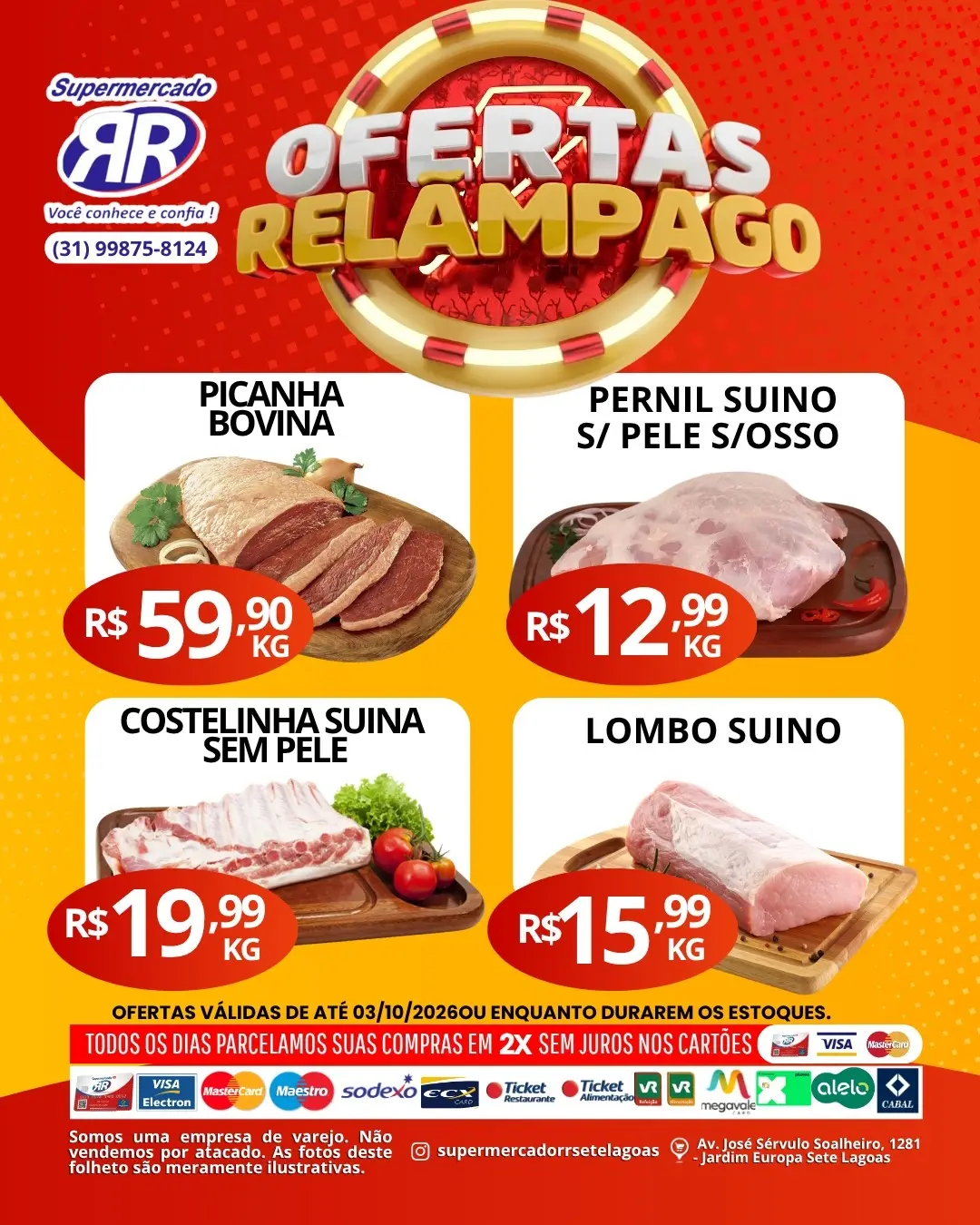 Ofertas Supermercado RR – 03/10/2026 Ofertas Supermercado RR – 03/10/2026