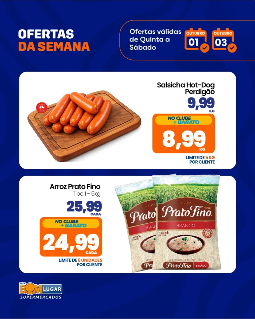 Ofertas Rede Bom Lugar Supermercados – 02/10/2026