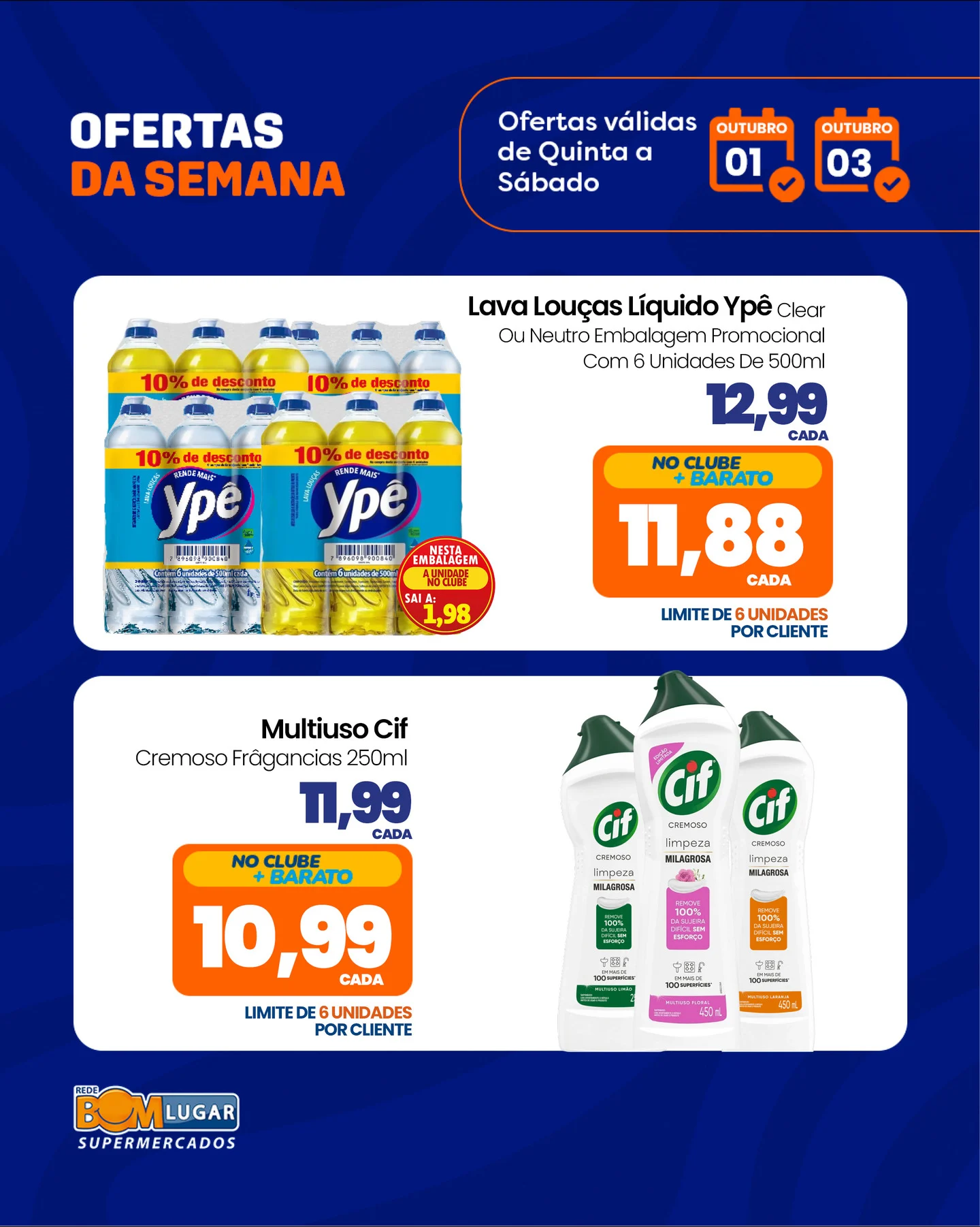 Ofertas Rede Bom Lugar Supermercados
