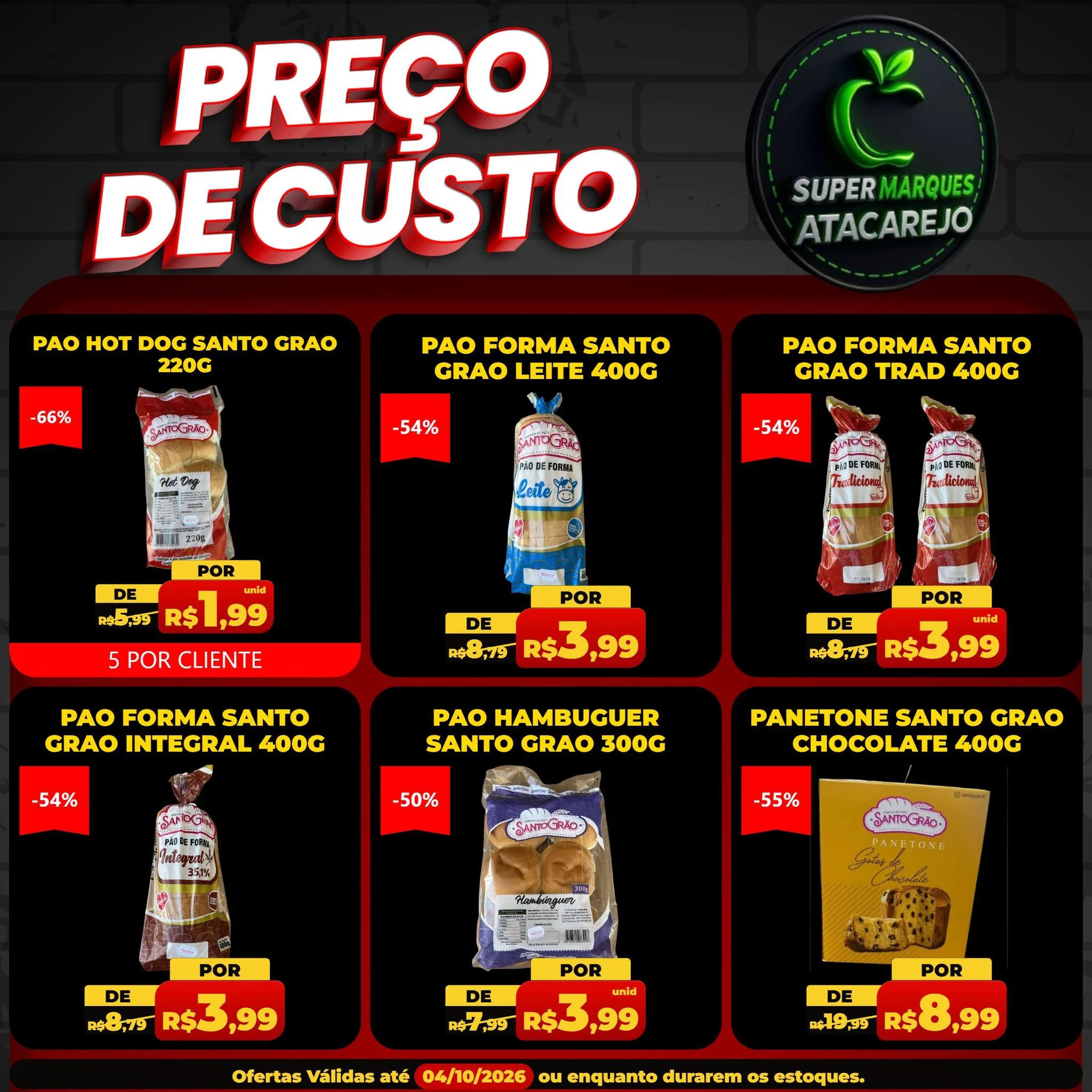Ofertas Atacarejo Super Marques – 04/10/2026