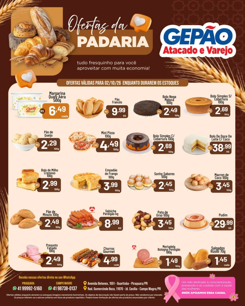Ofertas GEPÃO – 02/10/2026