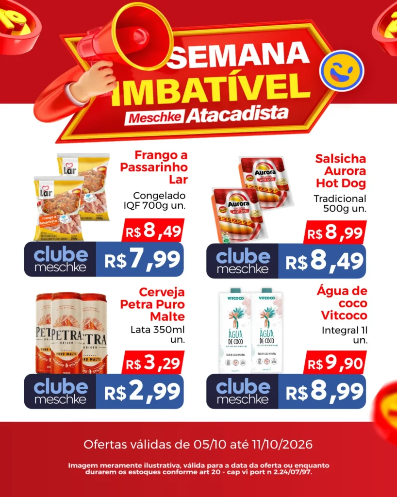 Ofertas Meschke Atacadista – 11/10/2026 Ofertas Meschke Atacadista – 11/10/2026