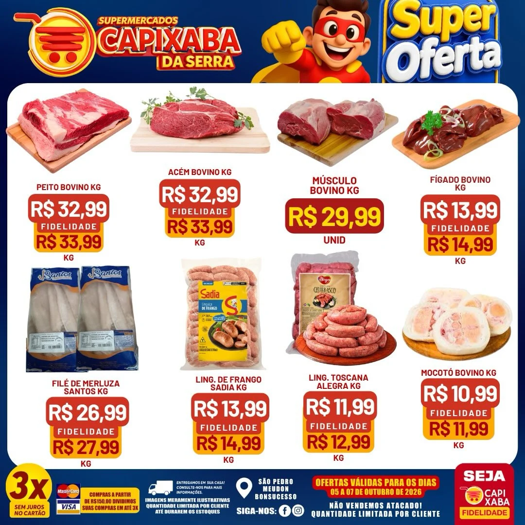 Ofertas Supermercados Capixaba da Serra – 07/10/2026