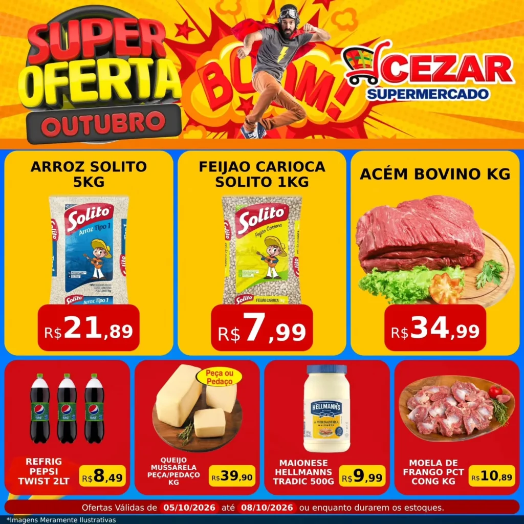 Ofertas Cezar Supermercado – 08/10/2026