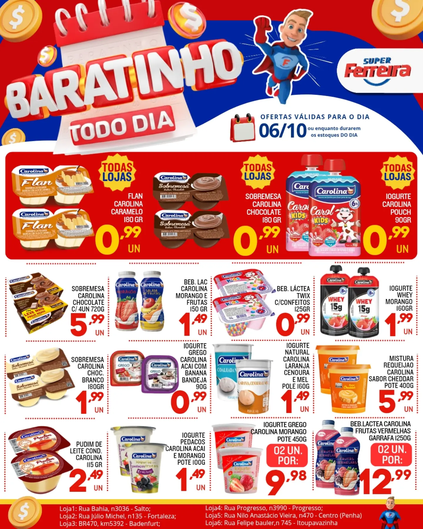 Ofertas Super Ferreira – 06/10/2026