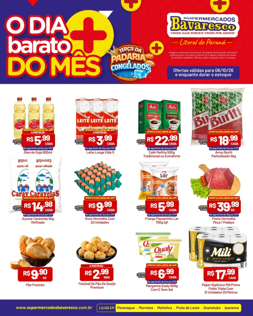 Ofertas Supermercados Bavaresco – 06/10/2026