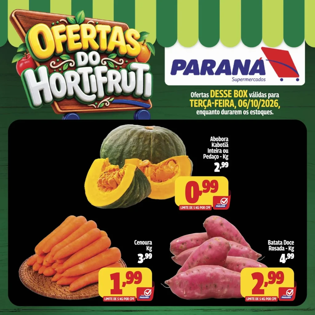 Ofertas Paraná Supermercados – 06/10/2026