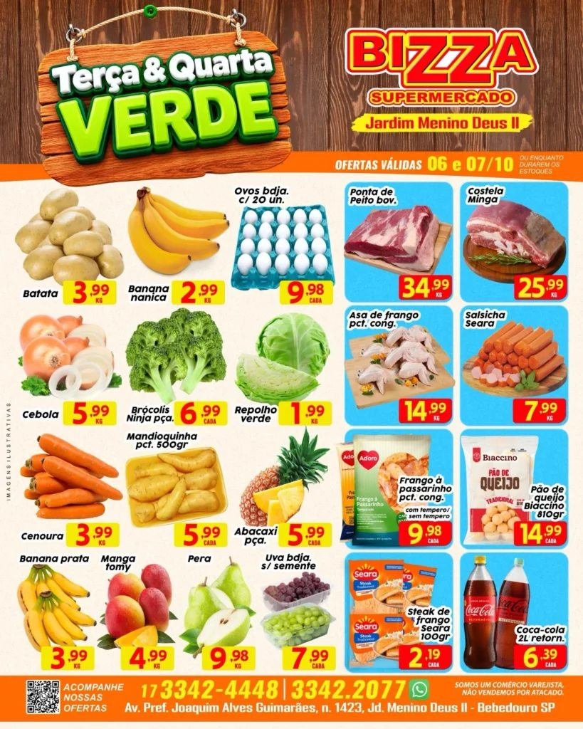 Ofertas Bizza Supermercado Jd. Menino Deus II – Bebedouro – 07/10/2026