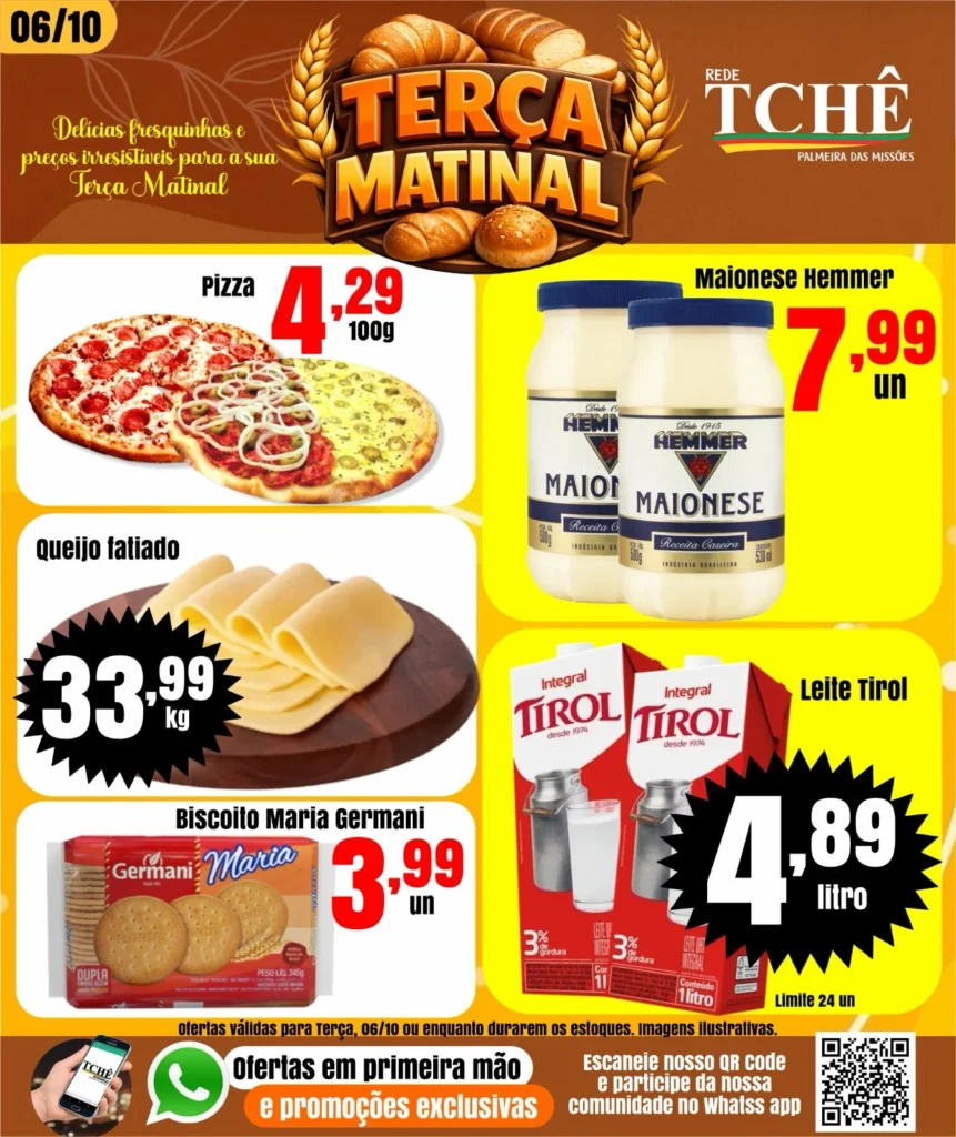 Ofertas Rede Tchê Palmeira – 06/10/2026