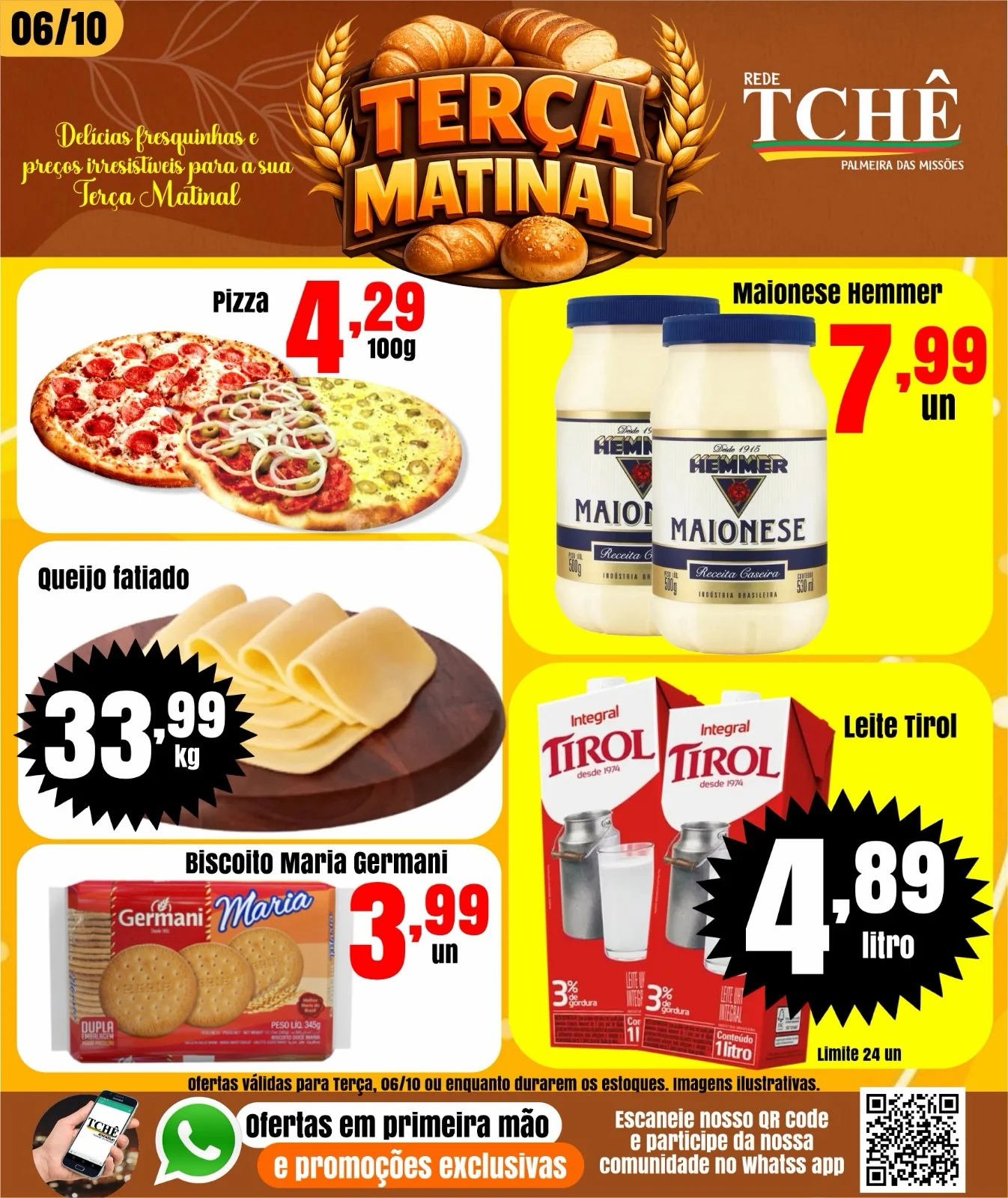 Ofertas Rede Tchê Palmeira – 06/10/2026 Ofertas Rede Tchê Palmeira – 06/10/2026