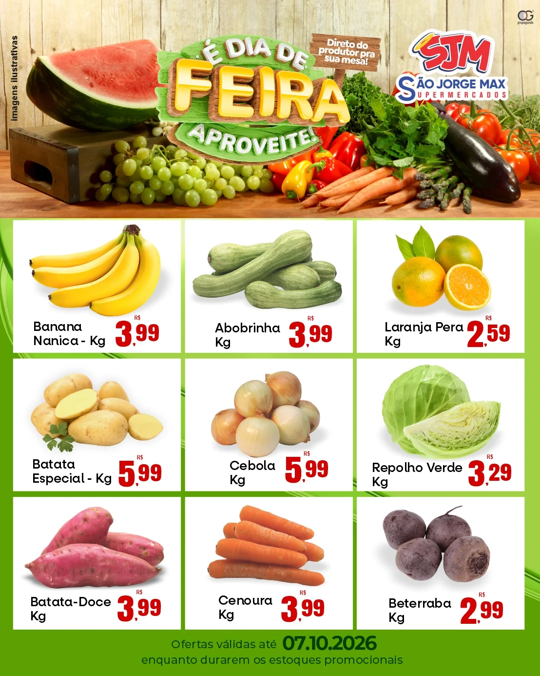 Ofertas São Jorge Max Supermercados – 07/10/2026
