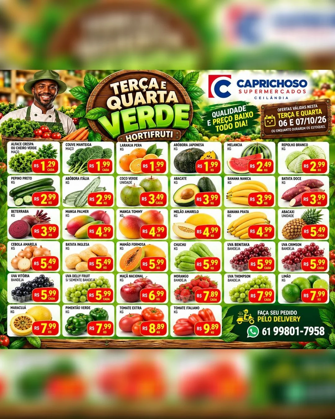 Ofertas Supermercado Caprichoso Ceilândia – 07/10/2026