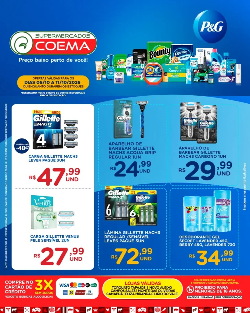 Ofertas Coema | Manaus e Manacapuru – 11/10/2026 Ofertas Coema | Manaus e Manacapuru – 11/10/2026